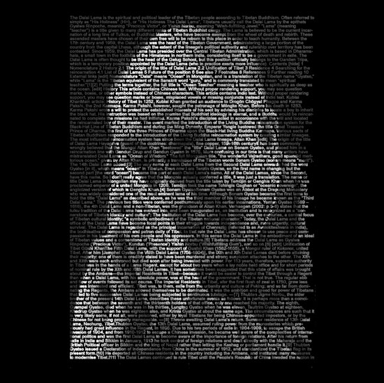 77Edition Dalai Lama Text Images 2006